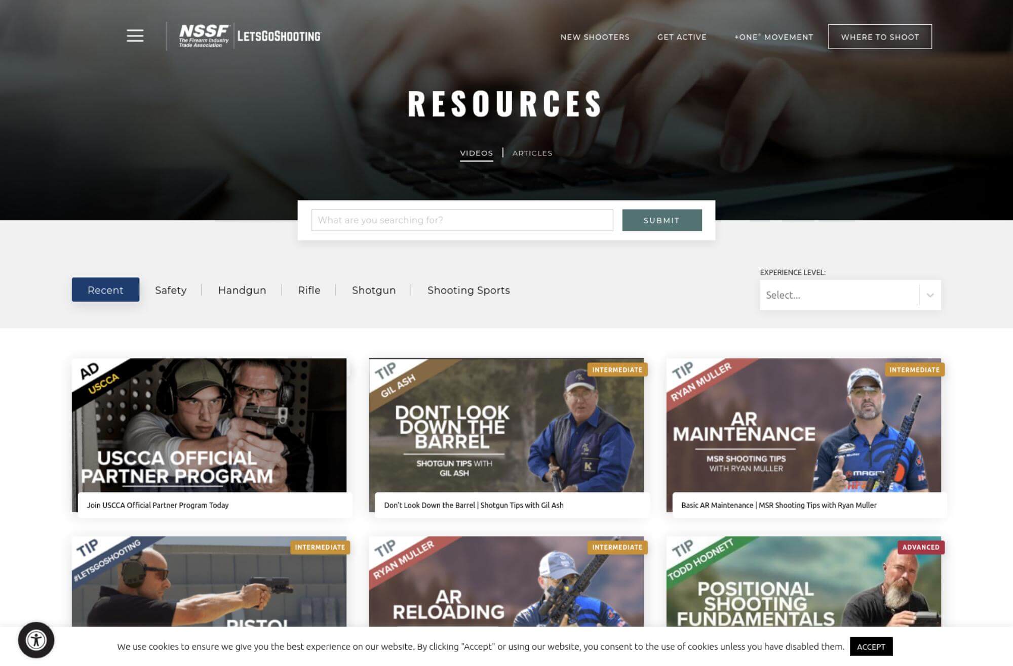 LetsGoShooting Video Resources